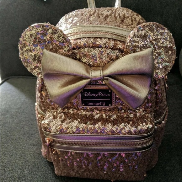 Loungefly Handbags - Lounge Fly Rose Gold Disney park exclusive